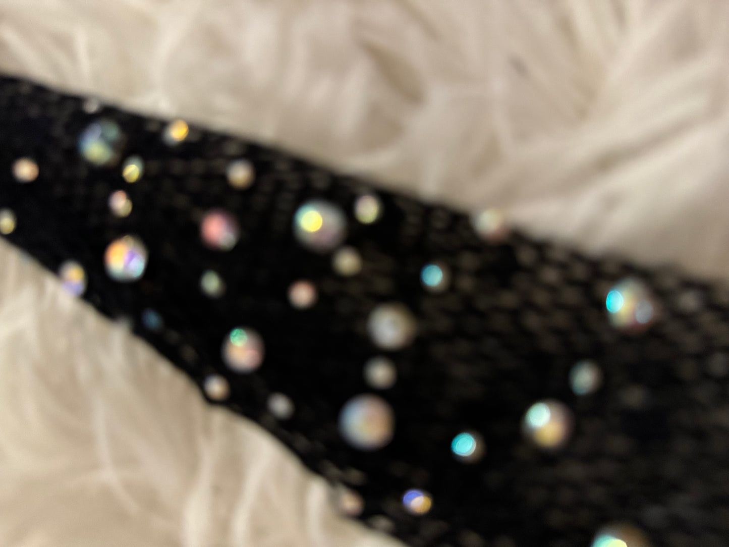 Crystal Opal fishnet Gloves