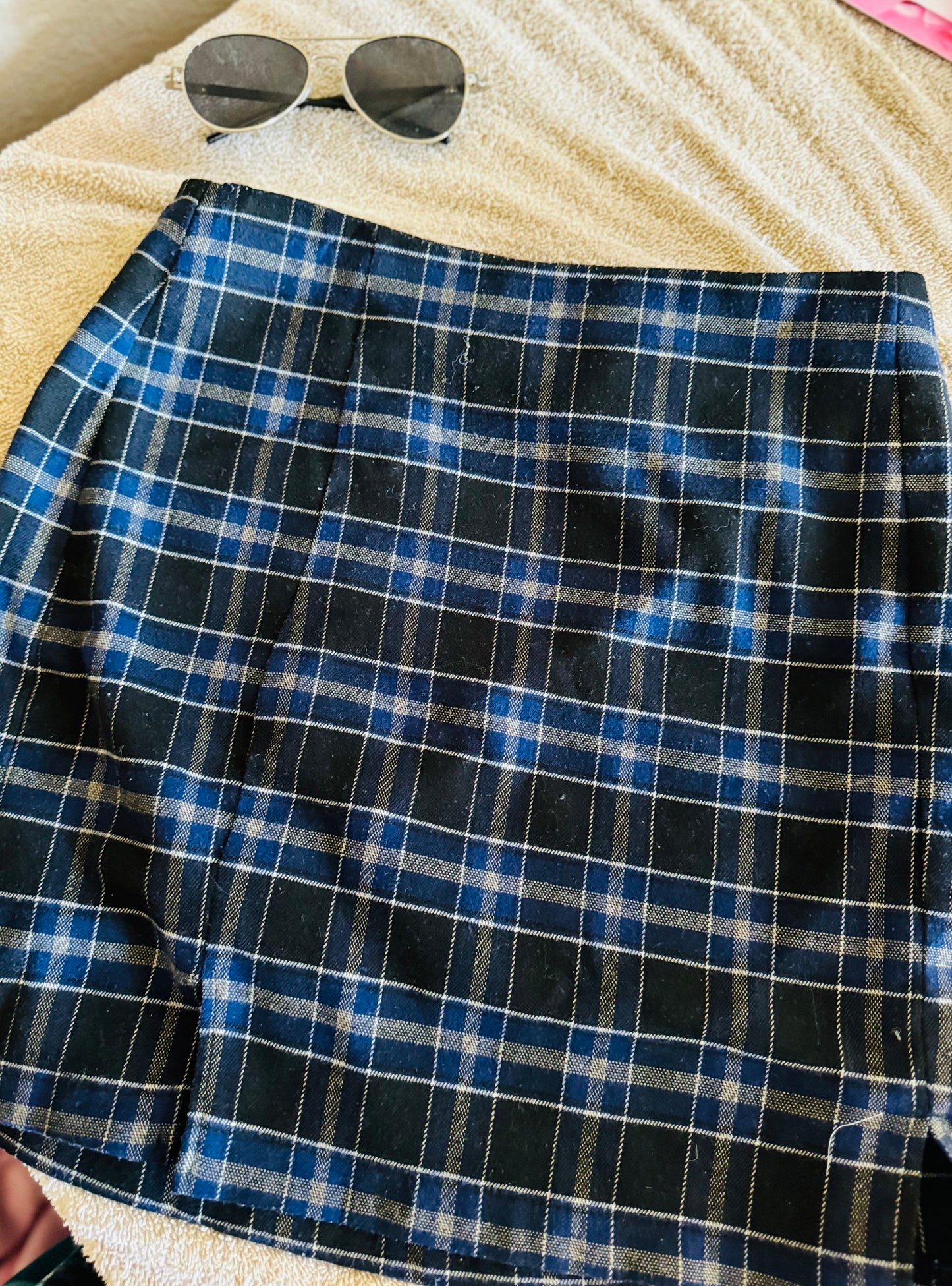 Black n blue skirt