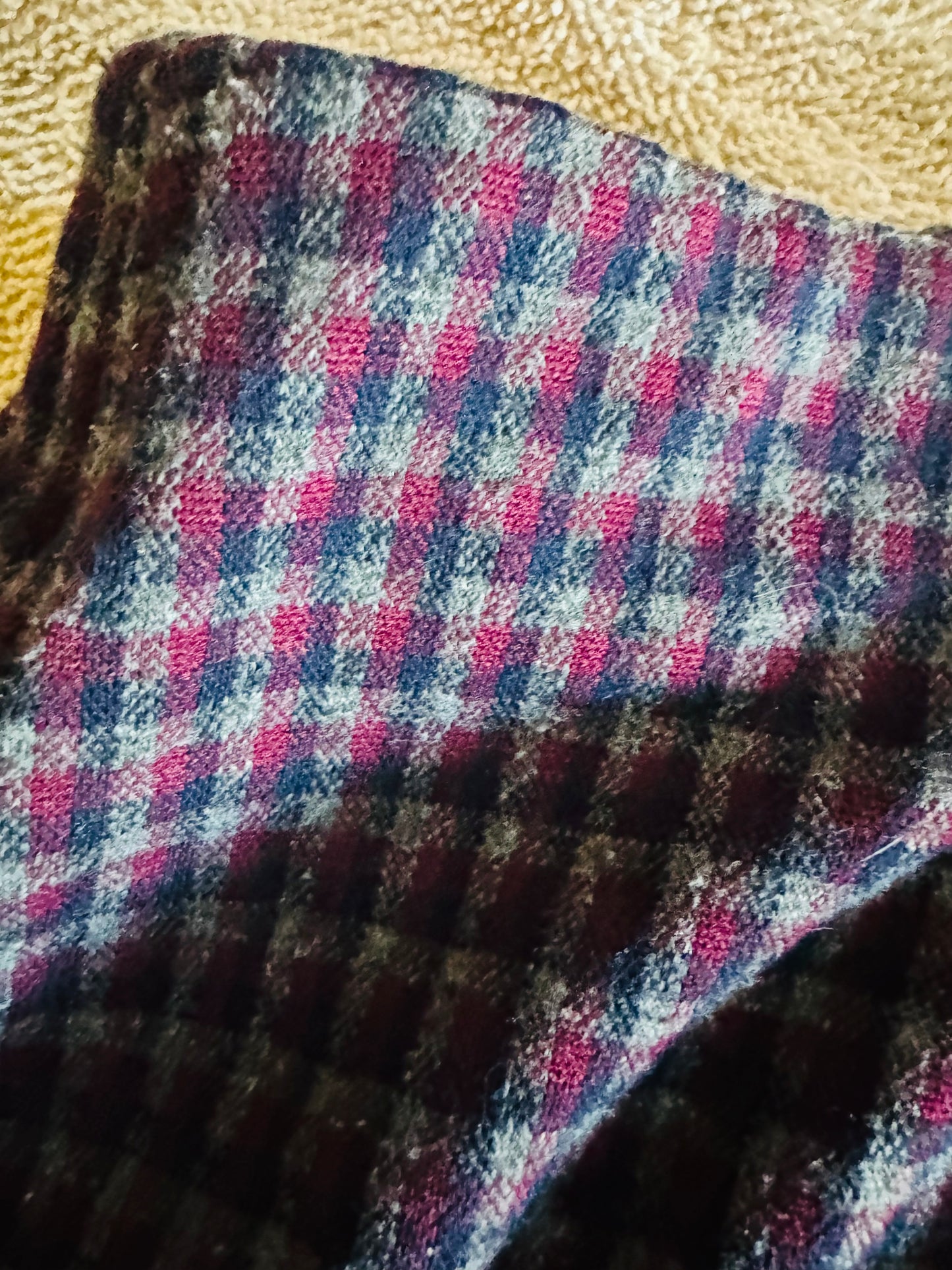Blue Red Plaid skirt