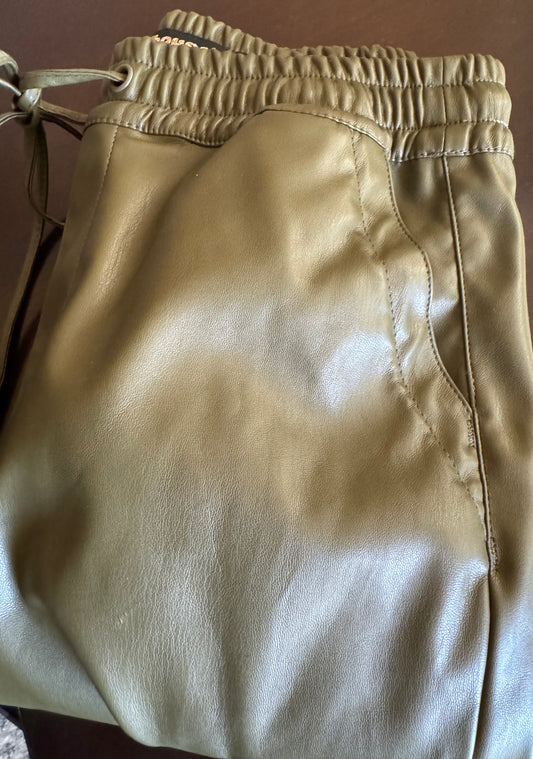 Olive Vegan leather