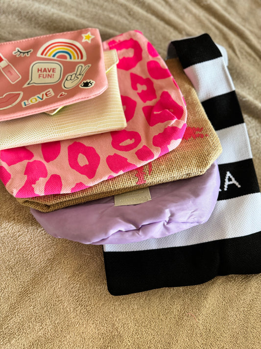 Makeup bag/travel pouch bundle