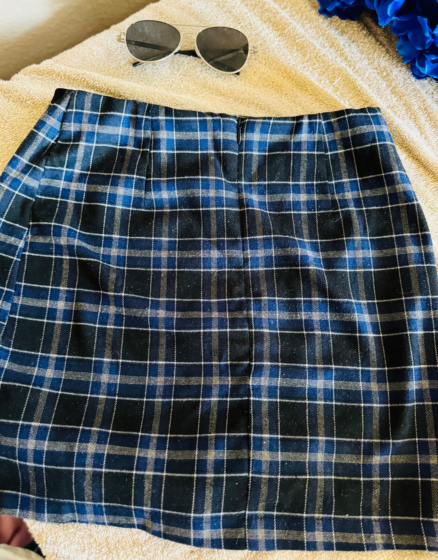 Black n blue skirt