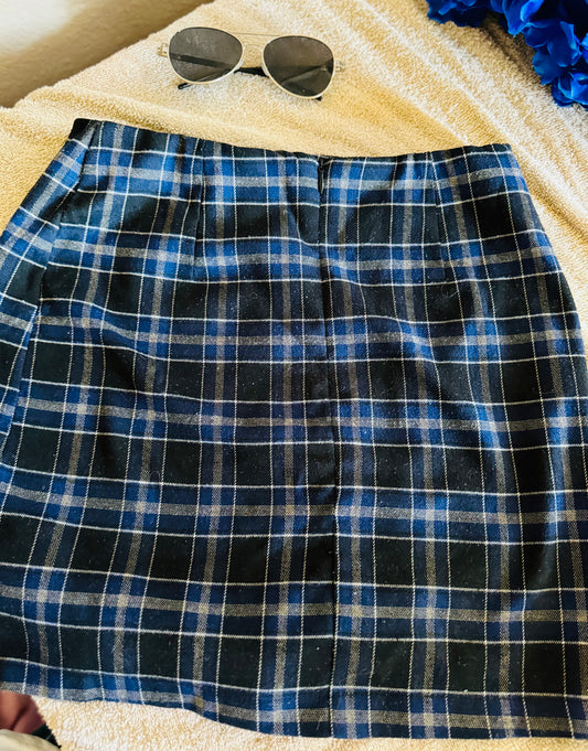 Black n blue skirt