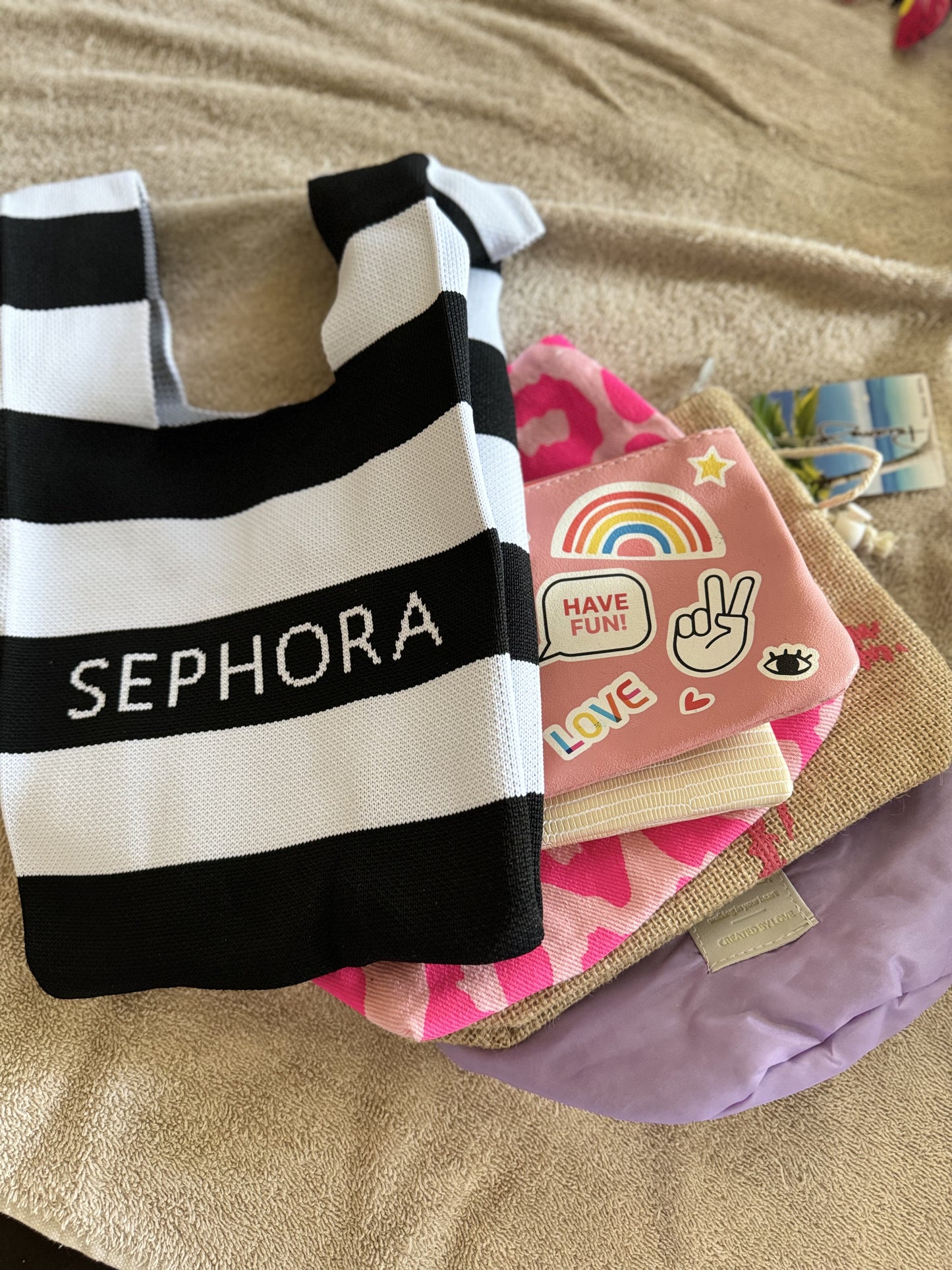 Makeup bag/travel pouch bundle